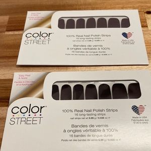NWT Two brand new color street real nail polish strips
